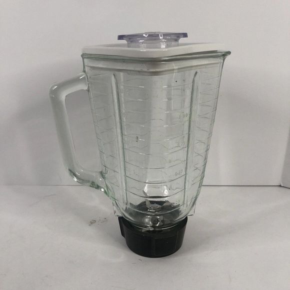 Vintage Oster Kitchen Center Blender Jar Glass Pitcher w/ Lid & Blade - Picture 3 of 5